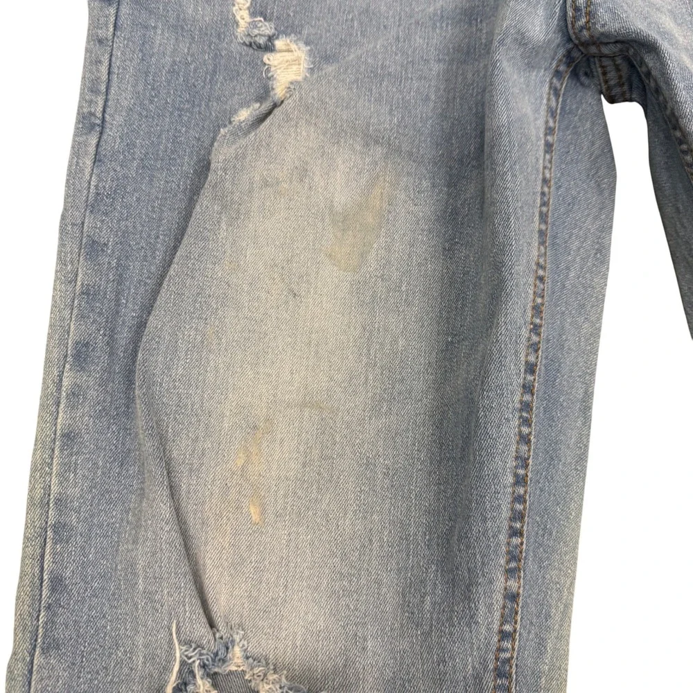 Ring of Fire Mens Skinny Distressed Light Wash Denim‎ Jeans